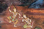 Detail from a mural painting with a 'Ramakien' motif - Thai version of the Indian Ramayana - from the temple complex of the Emerald Buddha, Bangkok (late 18th century) 